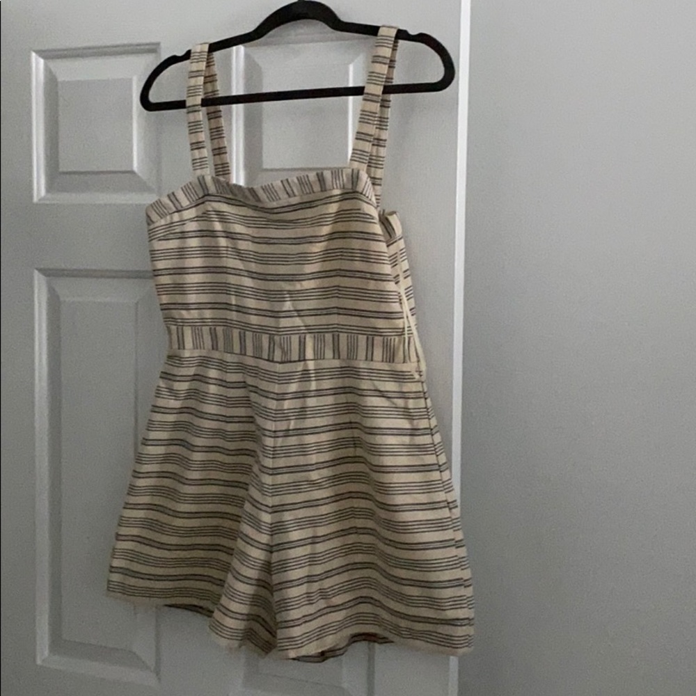 Anthropologie striped romper